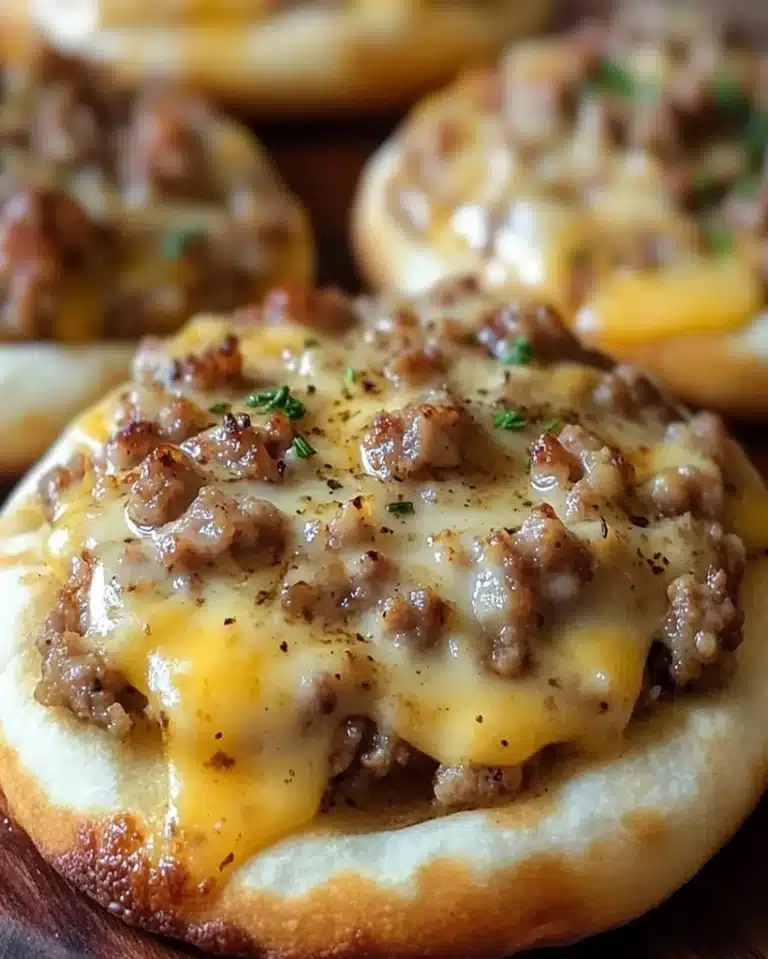 Rustic English Muffin Breakfast Pizza Recipe