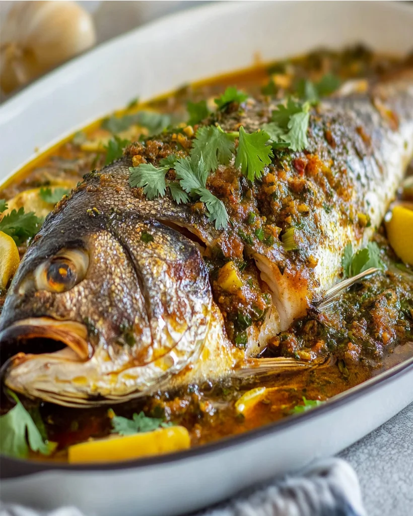 Baked Sea Bream with Moroccan Chermoula - Easy Recipe