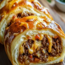 Cheesy Ground Beef Stuffed Bread Roll: A Comforting and Delicious Recipe