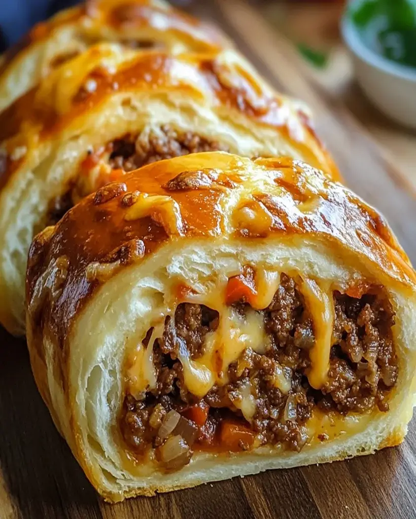 Cheesy Ground Beef Roll Recipe | Easy & Delicious