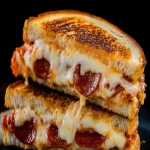 Cheesy Pepperoni Pizza Grilled Sandwich: A Comforting Twist on a Classic