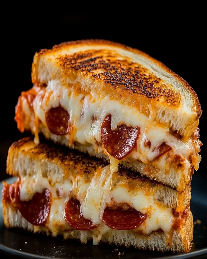 Cheesy Pepperoni Pizza Grilled Sandwich: A Comforting Twist on a Classic