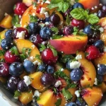 Blueberry Peach Feta Salad - Refreshing Summer Recipe