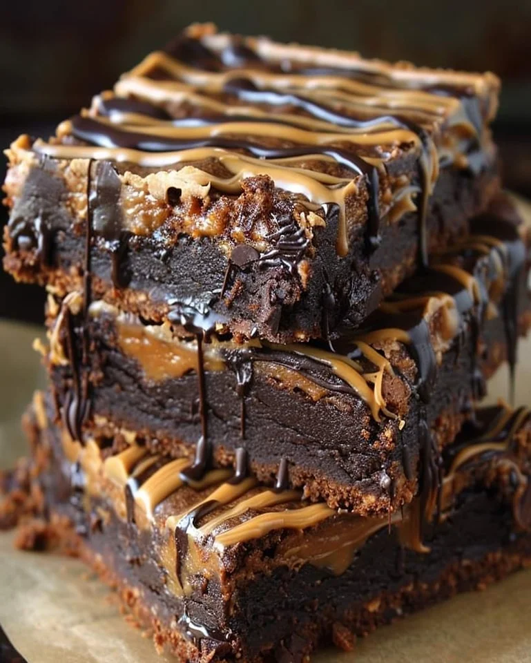 Fudgy Peanut Butter Brownies Recipe - Rich & Easy Dessert