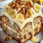 Luscious Vanilla Banana Walnut Cake Recipe | Moist & Easy