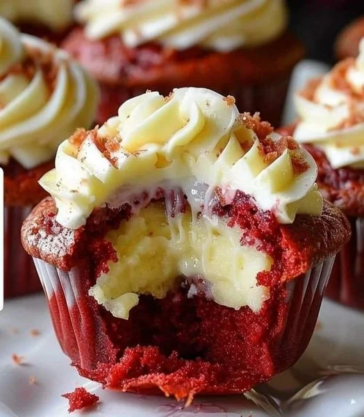 Red Velvet Cheesecake Cupcakes - Delicious & Creamy Treat