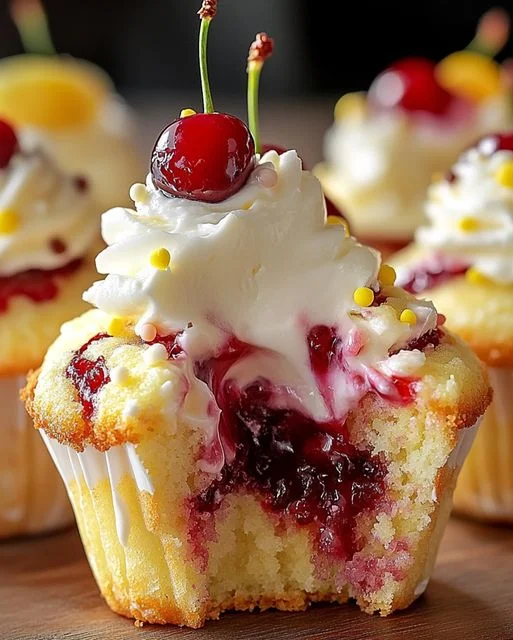 Cherry Lemon Cupcakes Recipe: Tangy & Sweet Treats