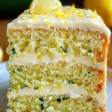 Moist Lemon Zucchini Cake Recipe with Lemon Frosting