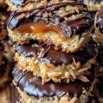 Caramel Coconut Chocolate Cookies - Easy Recipe