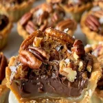 Mini Pecan Chocolate Caramel Tarts - Easy Dessert Recipe