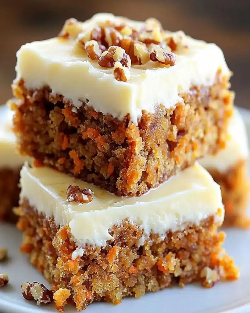 Decadent Carrot Cake Bars with Cream Cheese Frosting 3 Carrot Cake Bars