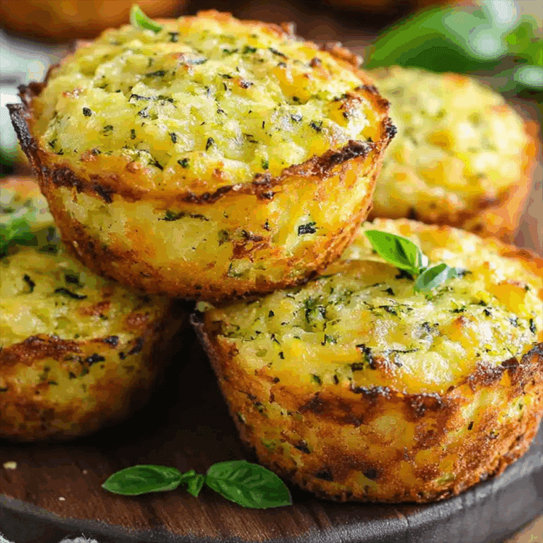 Fresh-baked Parmesan Zucchini Potato Muffins with crispy golden tops and visible shredded vegetables