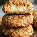 carrot zucchini cake cookies with cream cheese filling