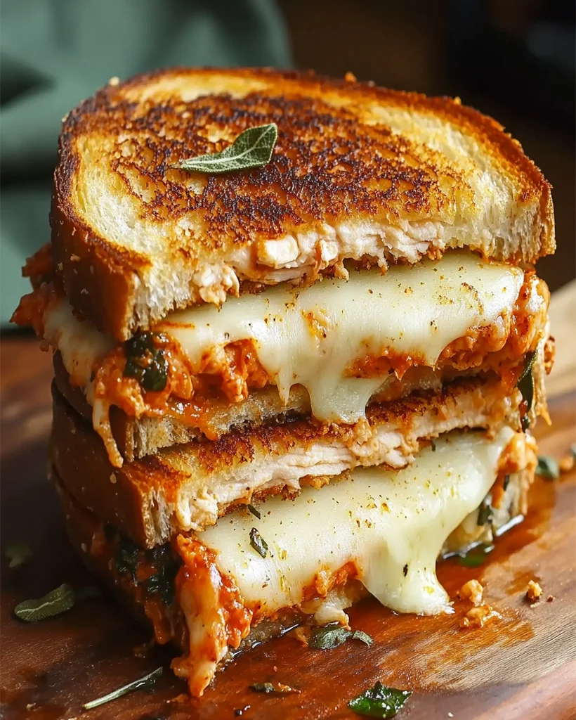 Easy Chicken Parmesan Grilled Cheese Recipe