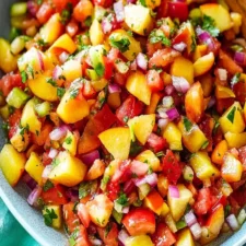 Sweet & Spicy Summer Peach Salsa