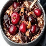 "Decadent Chocolate Cherry Overnight Oats Recipe"