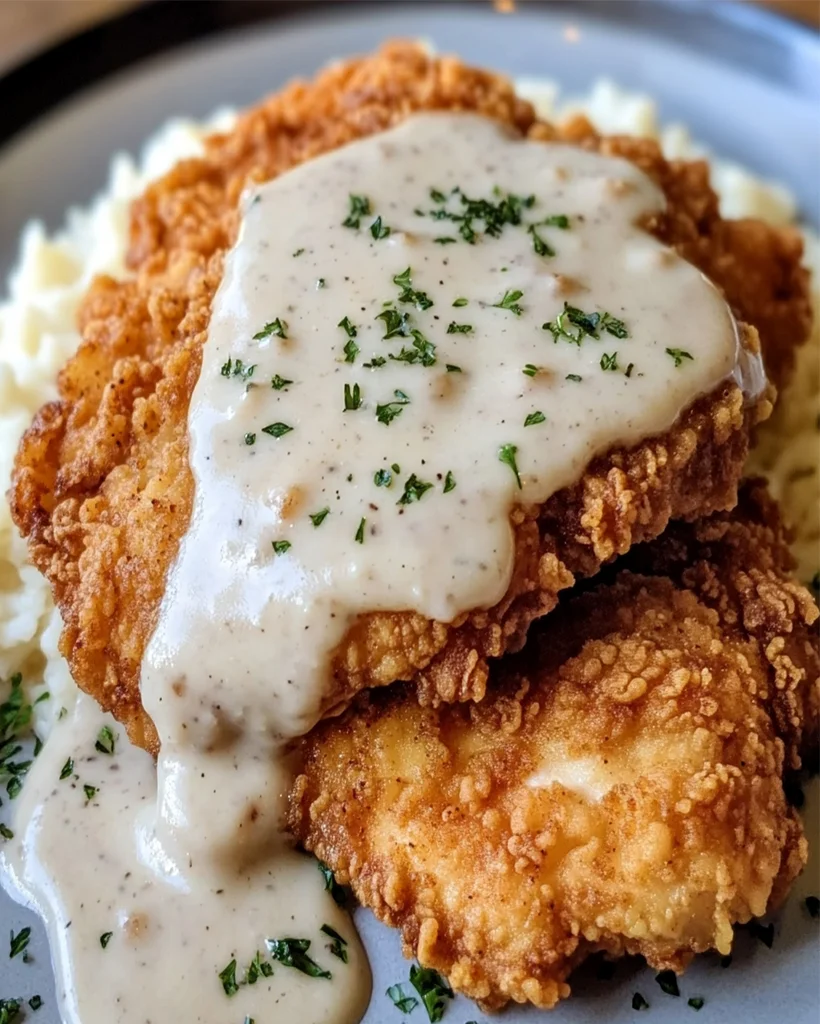 Crispy Buttermilk Chicken with Country Gravy Recipe