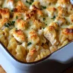 Creamy Garlic Alfredo Chicken Casserole Recipe