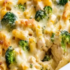 Creamy Baked Chicken and Broccoli Pasta Casserole Recipe