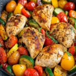 Savory Skillet Chicken with Balsamic Veggies Recipe