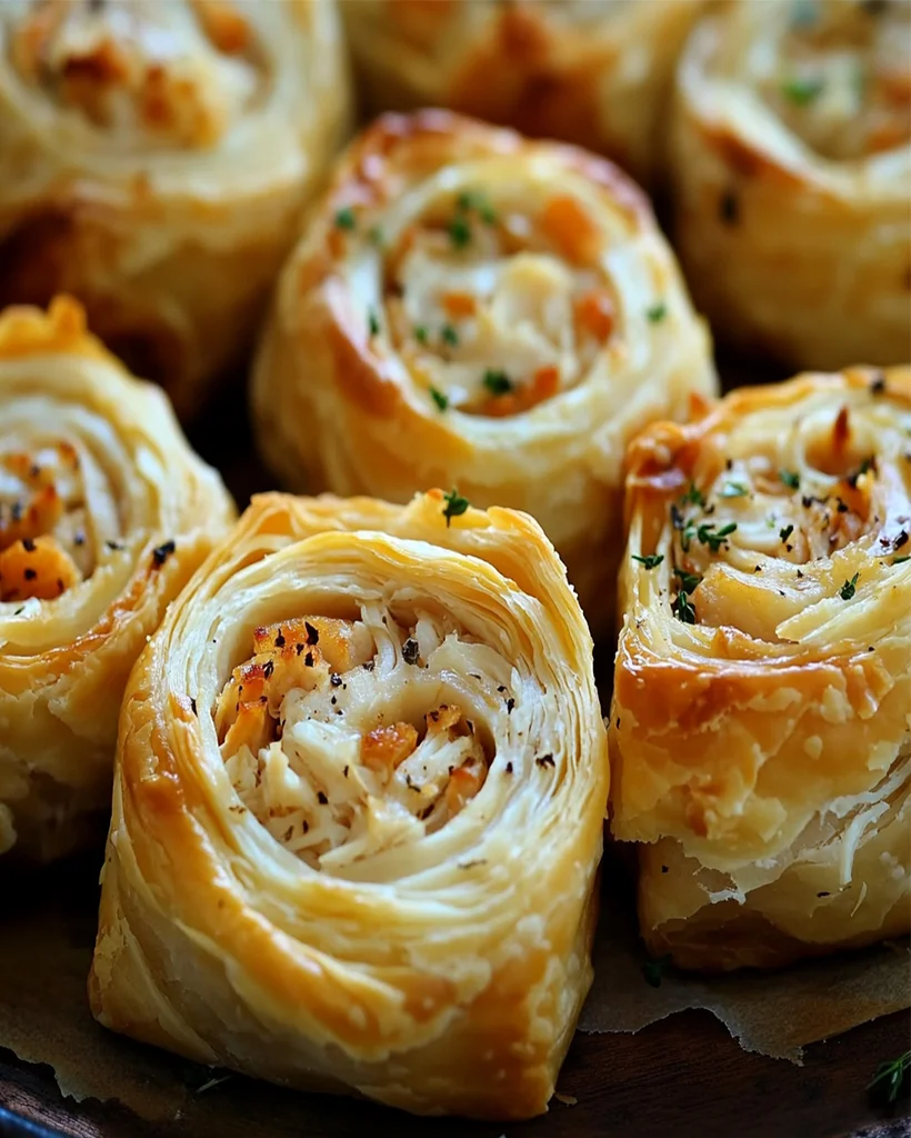 Gourmet Smoked Gouda Chicken Pastry Rolls Recipe