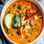 Spicy Thai Noodle Soup with Coconut and Lime