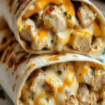 Cheesy Garlic Chicken Wraps - Quick & Easy Dinner Recipe