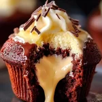 Molten Chocolate Lava Cupcakes with Creamy Filling