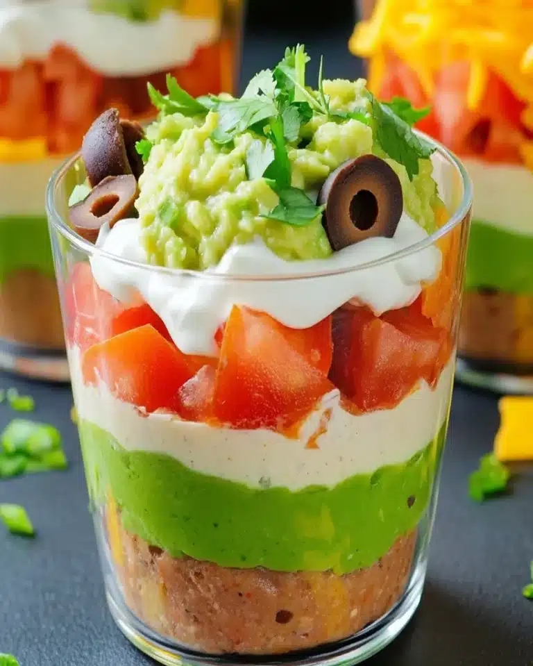 7 Layer Dip Cups – Easy, Fun Mexican Appetizer Recipe