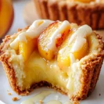 Easy No Bake Peach Custard Mini Tarts