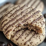 Coffee Drizzle Cookies – Soft Sugar Cookies with Chocolate