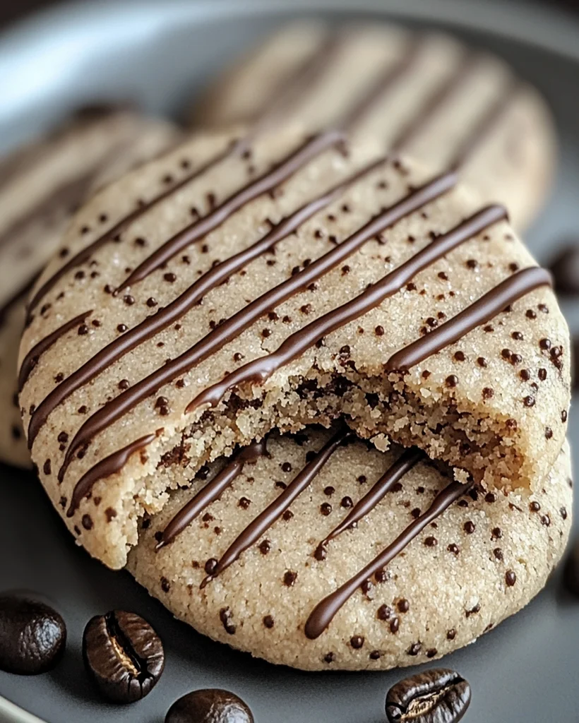 Coffee Drizzle Cookies – Soft Sugar Cookies with Chocolate - optimal ...