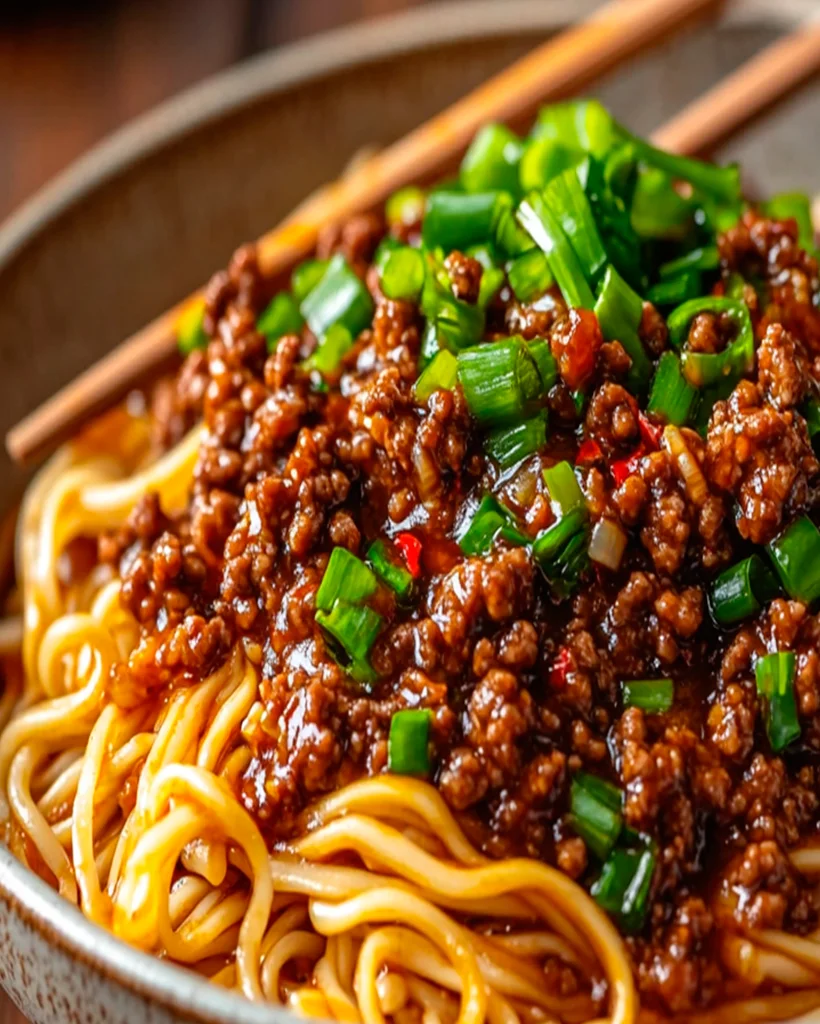 Asian Ground Beef Noodles Recipe | Quick One-Pot Meal