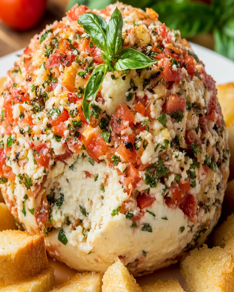 Bruschetta Cheese Ball Recipe - Ultimate Party Appetizer