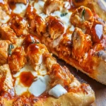 Buffalo Chicken with Hot Honey - Sweet & Spicy Pizza Delight