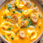 Butternut Squash Sausage Tortellini Soup Recipe