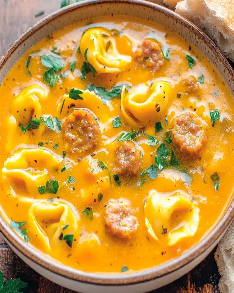 Butternut Squash Sausage Tortellini Soup Recipe