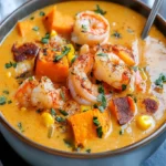 Cajun Sweet Potato Seafood Chowder Recipe - Easy & Tasty