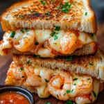 Cheesy Shrimp Grilled Cheese – Crispy, Garlicky Perfection