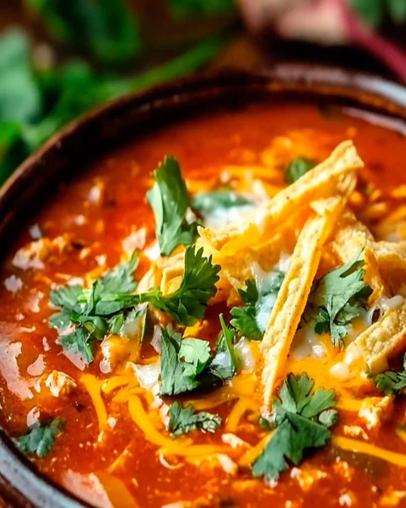 Chicken Enchilada Soup Recipe | Hearty and Flavorful Meal