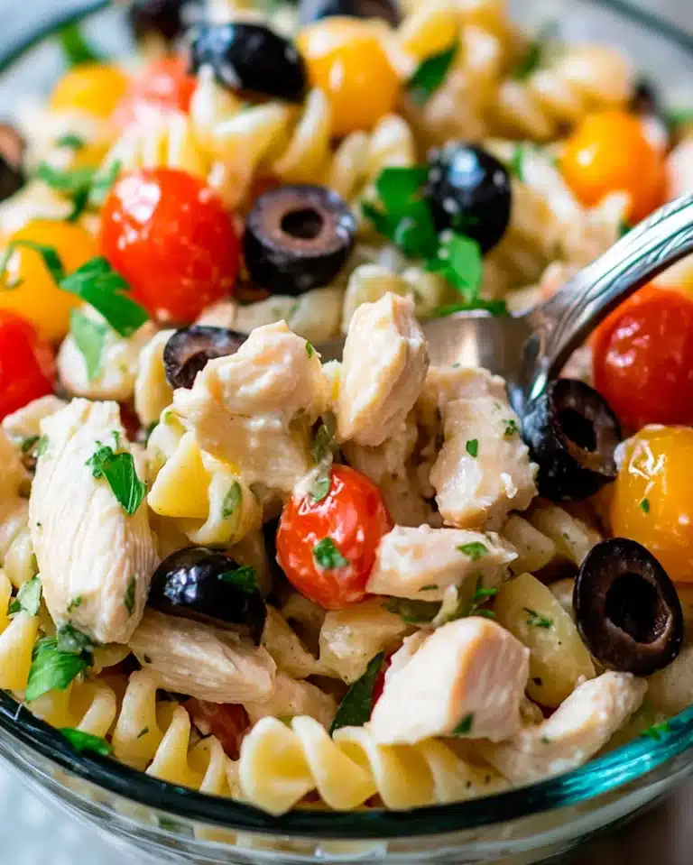 Chicken Ranch Pasta Salad Recipe | Easy & Creamy Dish