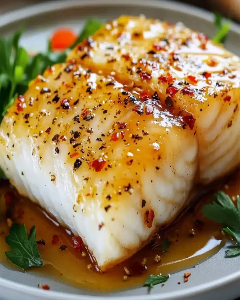 Chilean Sea Bass Recipe - Slow Cooker Honey Dijon Glaze