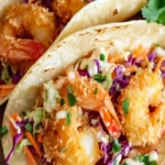 Coconut Shrimp Tacos Recipe with Pineapple Slaw | Easy & Quick