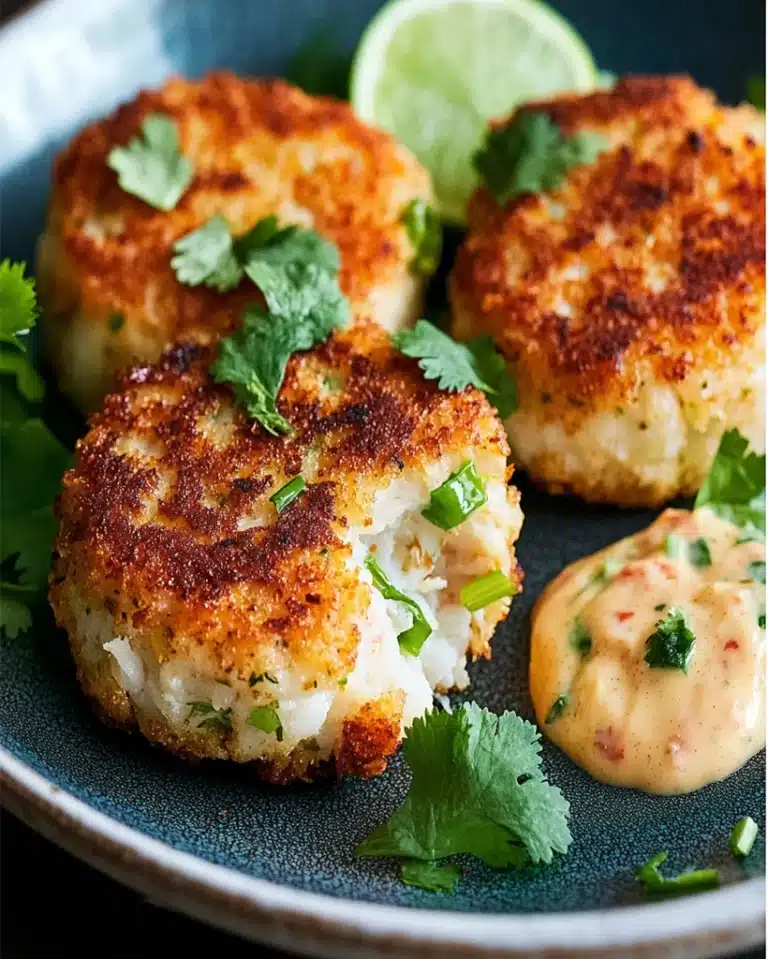 Crab Cakes with Cilantro and Lime - Easy Zesty Recipe