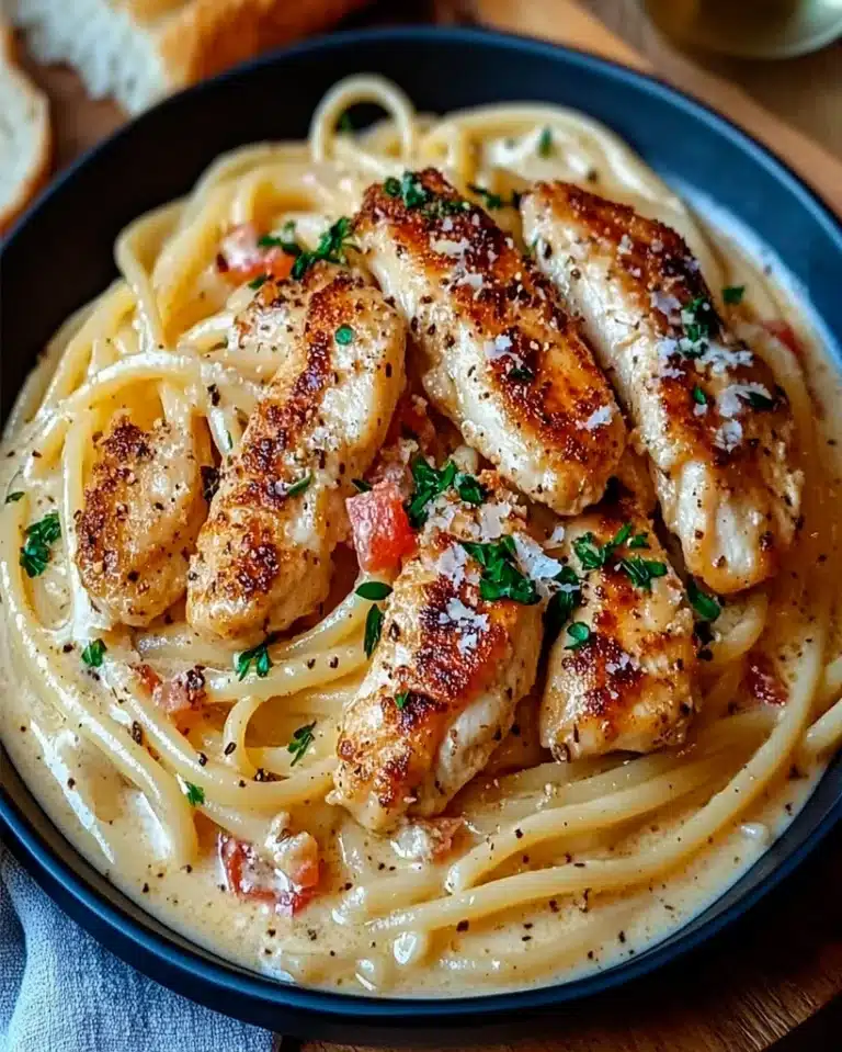 Creamy Italian Chicken Pasta Recipe – Easy & Delicious