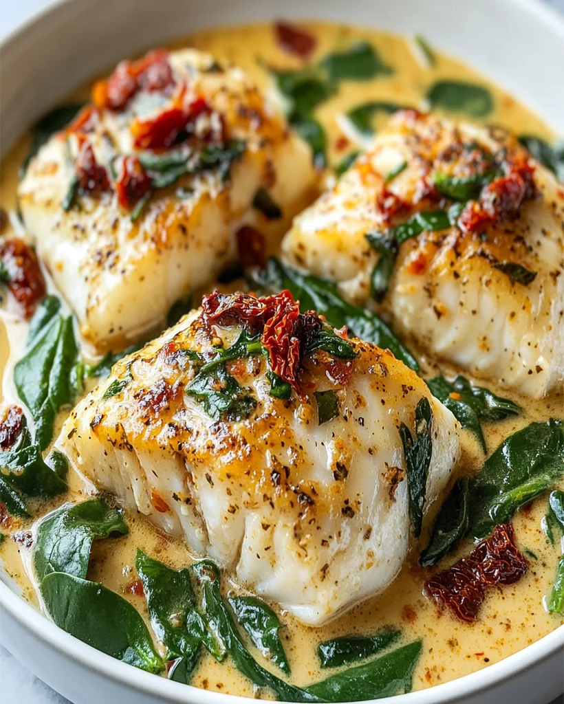 Creamy Keto Tuscan Cod Recipe - Low-Carb, Delicious Dish