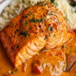 Creamy Roasted Red Pepper Salmon Recipe - Delicious & Easy