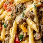 Creamy Sausage and Peppers Pasta Recipe - Easy & Delicious Meal