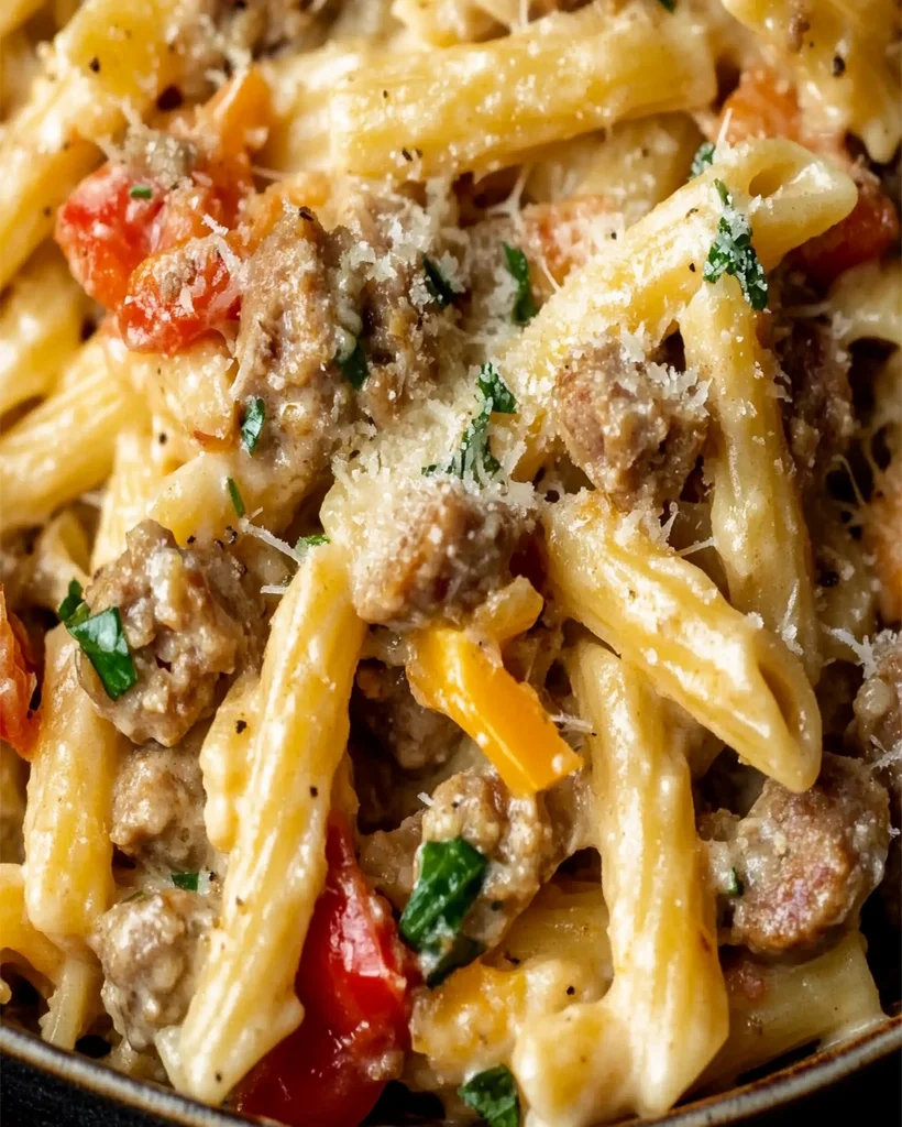 Creamy Sausage and Peppers Pasta Recipe - Easy & Delicious Meal