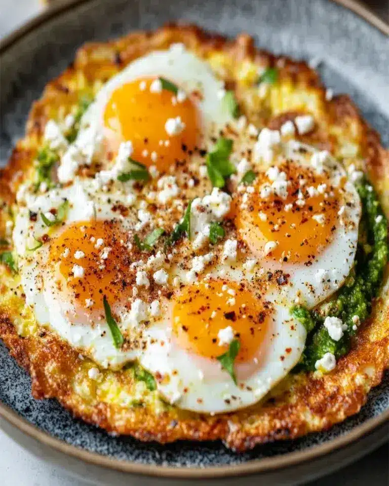 Crispy Feta Fried Eggs Recipe | Quick & Delicious Breakfast